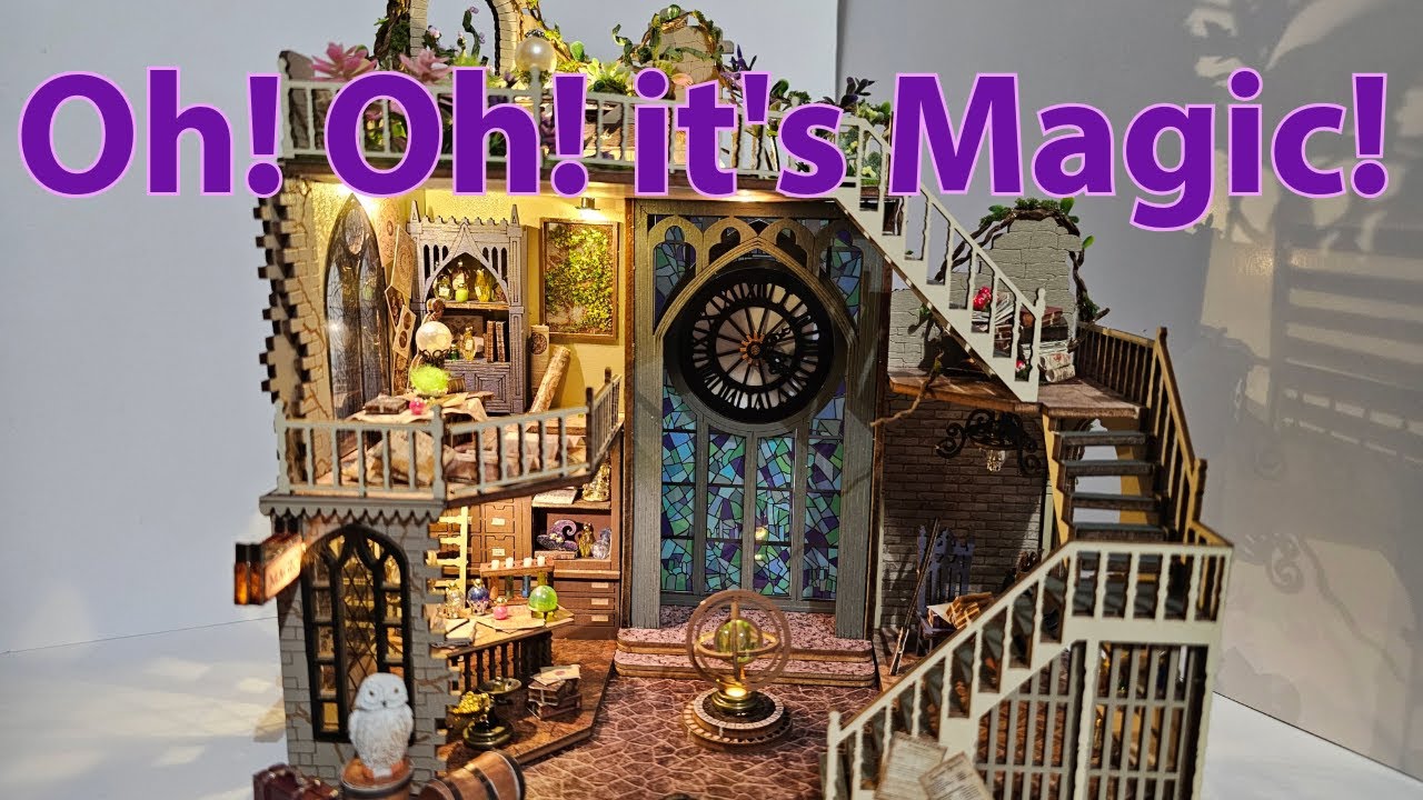 Making a Magic Wizard House! FINALE!! 🪄🔮🧙‍♂️#dollhouse #miniatures #miniaturefurniture