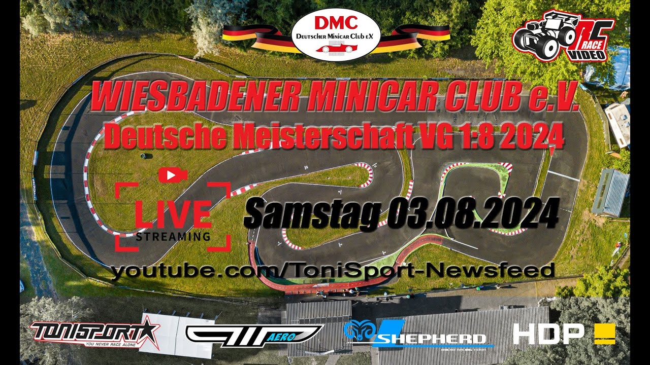 Deutsche Meisterschaft VG8 2024 beim Wiesbadener Minicar Club - Samstag 03.08.2024