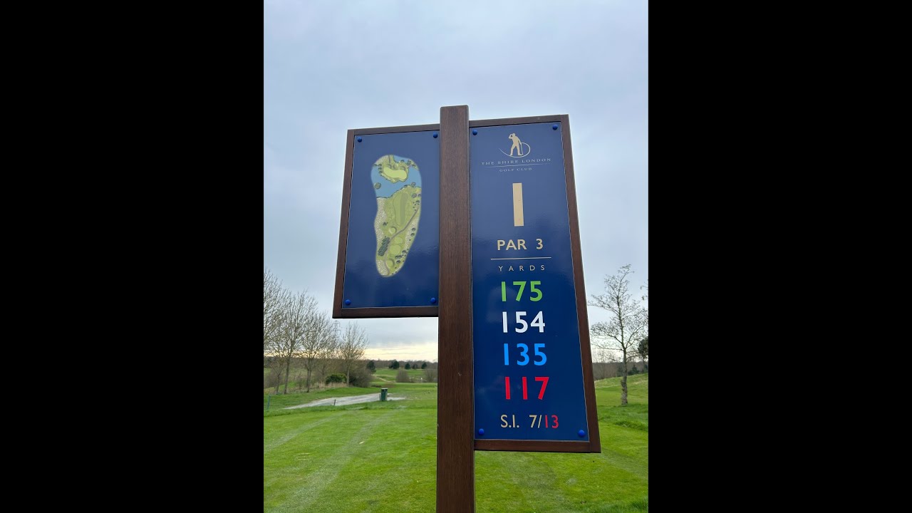 Hole 1 at the Shire London
