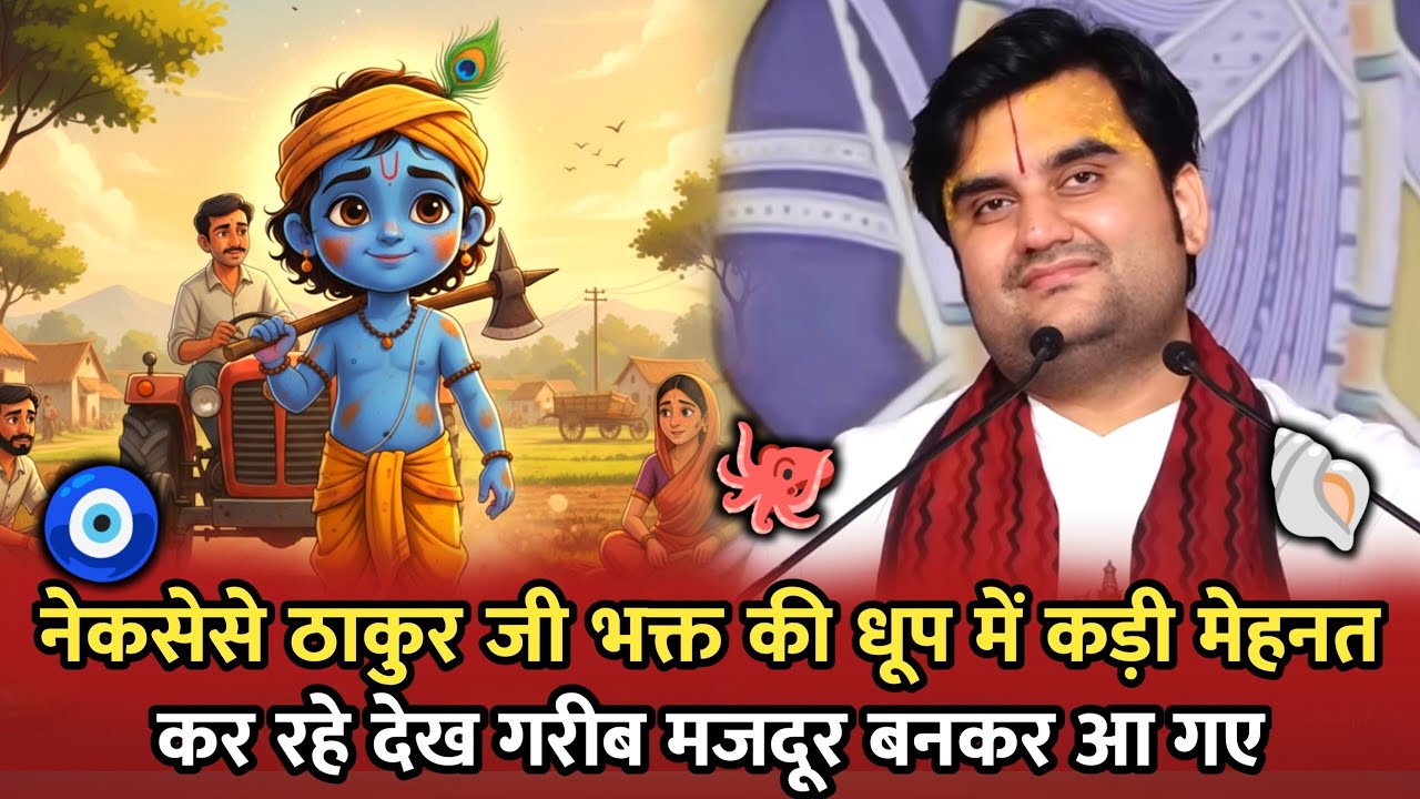🐚दीन हीन से मजदूर🐙 बनकर आए🧿 ठाकुर जी 🙇‍♂️| Indresh Ji Maharaj | #indreshupadhyayji #katha 