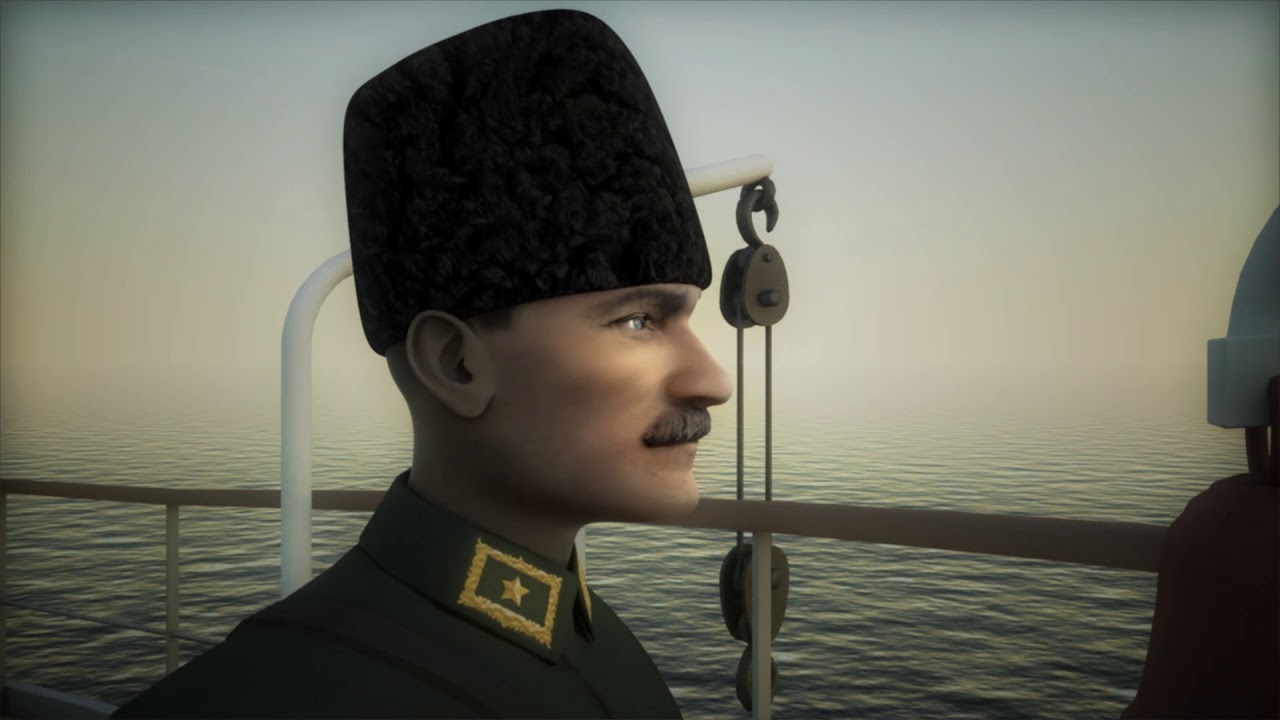 19 MAYIS 1919 Bandırma Vapuru Animasyonu - Mustafa Kemal Atatürk