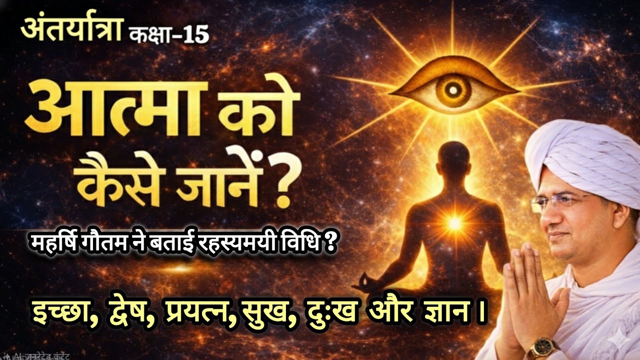 आत्मा को कैसे जानें? महर्षि गौतम के 6 सरल सूत्र | अंतरयात्रा: कक्षा-15 By Acharya Sanand 