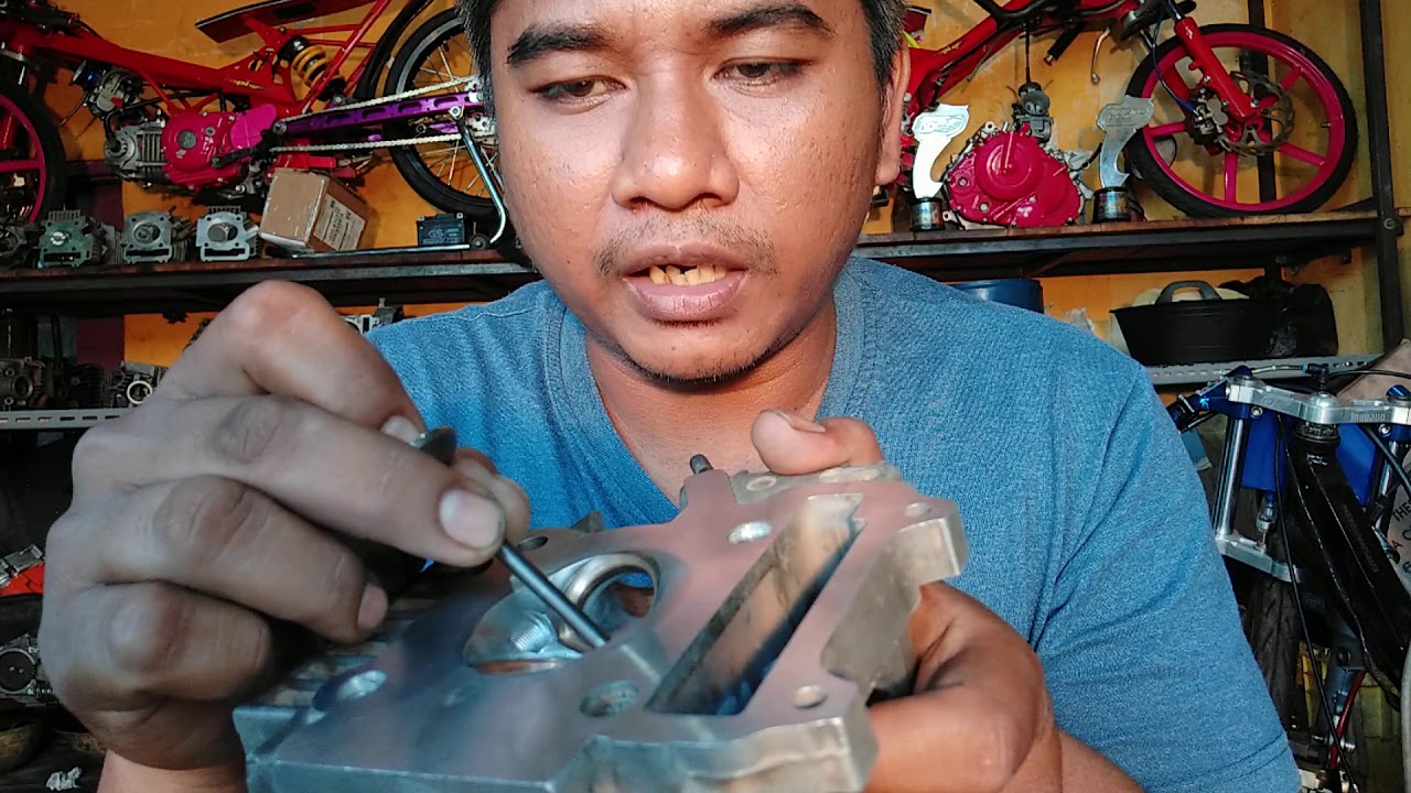tips berbagi ilmu jitu modifikasi cylinder kop mesin drag jupiterz 130cc