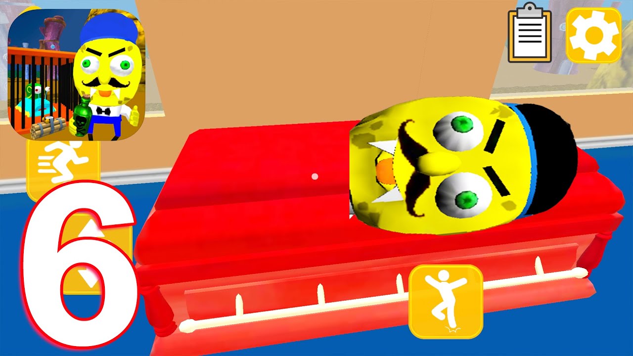 Sponge Neighbor Escape 3D Level 15-16-17  Gameplay Walkthrough Part 6 (IOS/Android)