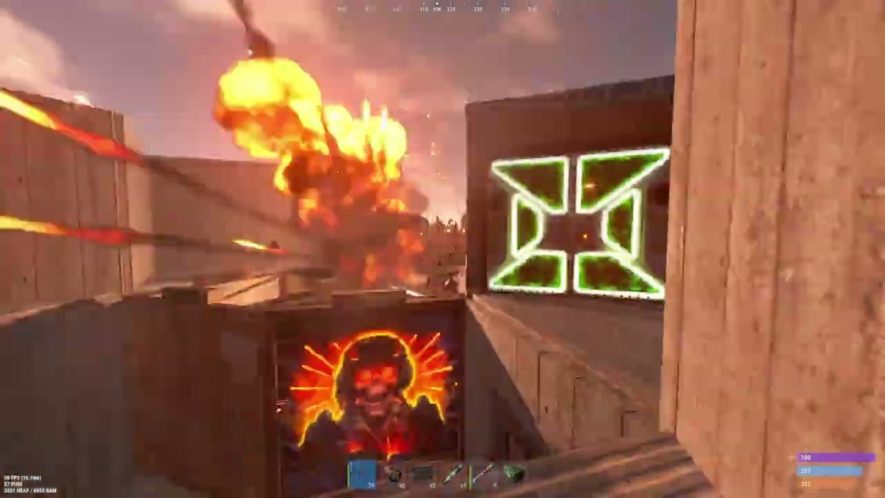 Rust Solo 1k hrs Raid