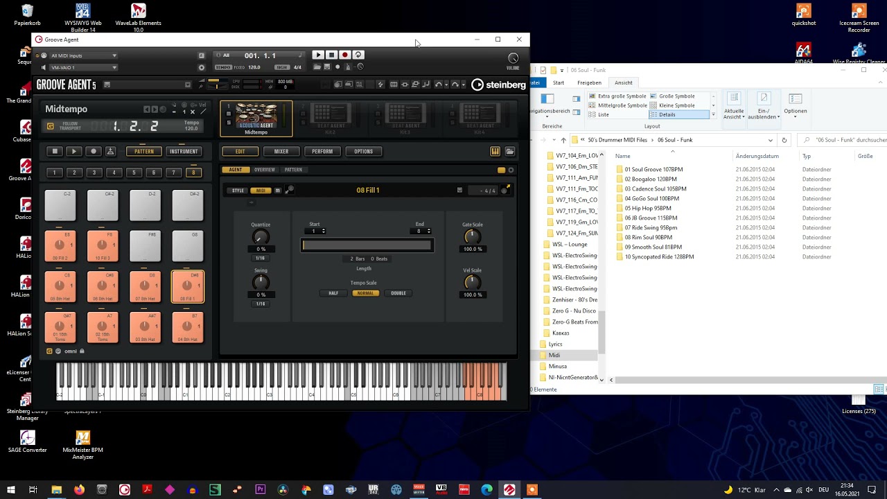 Steinberg Groove Agent 5 - User Midi Patterns (создаем свои миди паттерны)