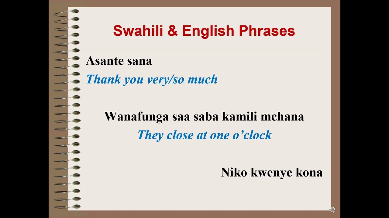 99 Essential Swahili Phrases For Daily Life