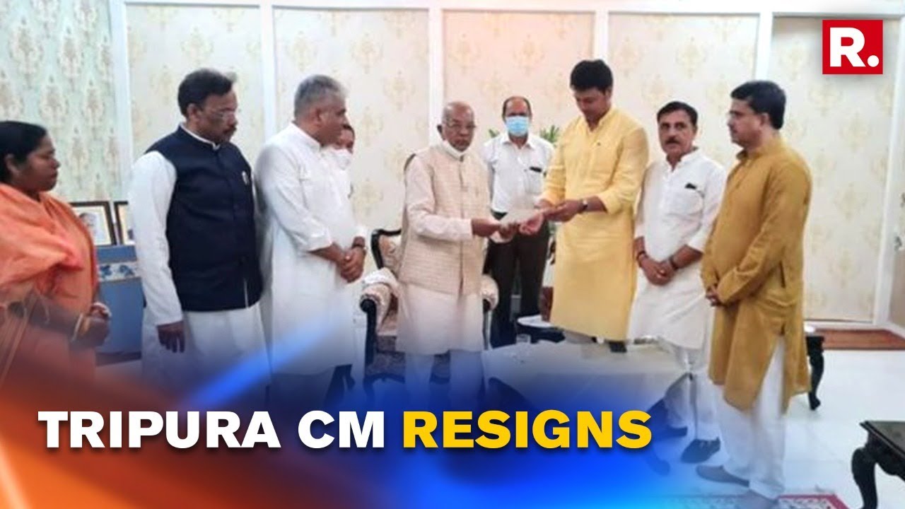 Tripura CM Biplab Kumar Deb Submits Resignation To Governor, New CM To Be Chosen Today