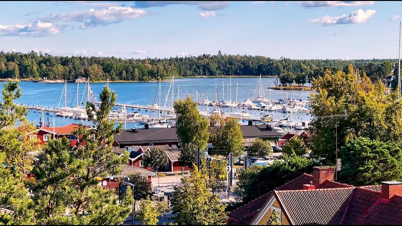 Stockholm Nynäshamn Walk, Beautiful Sunny Afternoon.