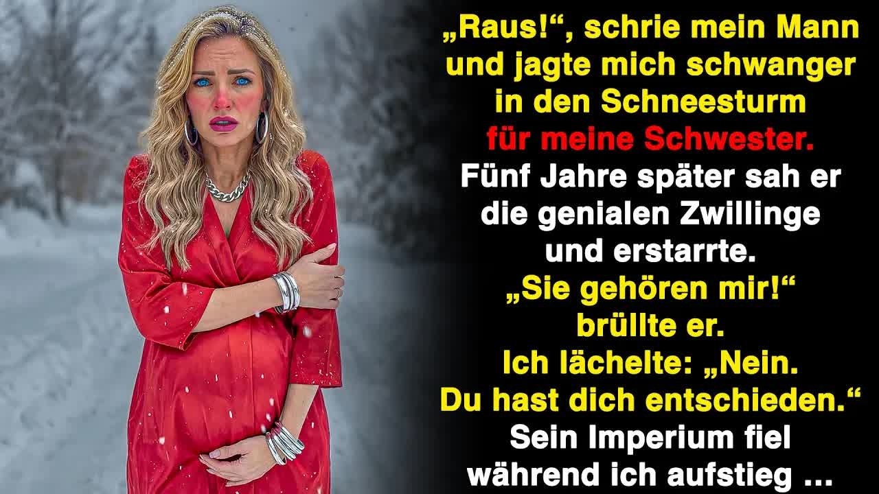 Schwanger verließ mich mein Mann für meine Schwester und ließ mich im Schneesturm allein!