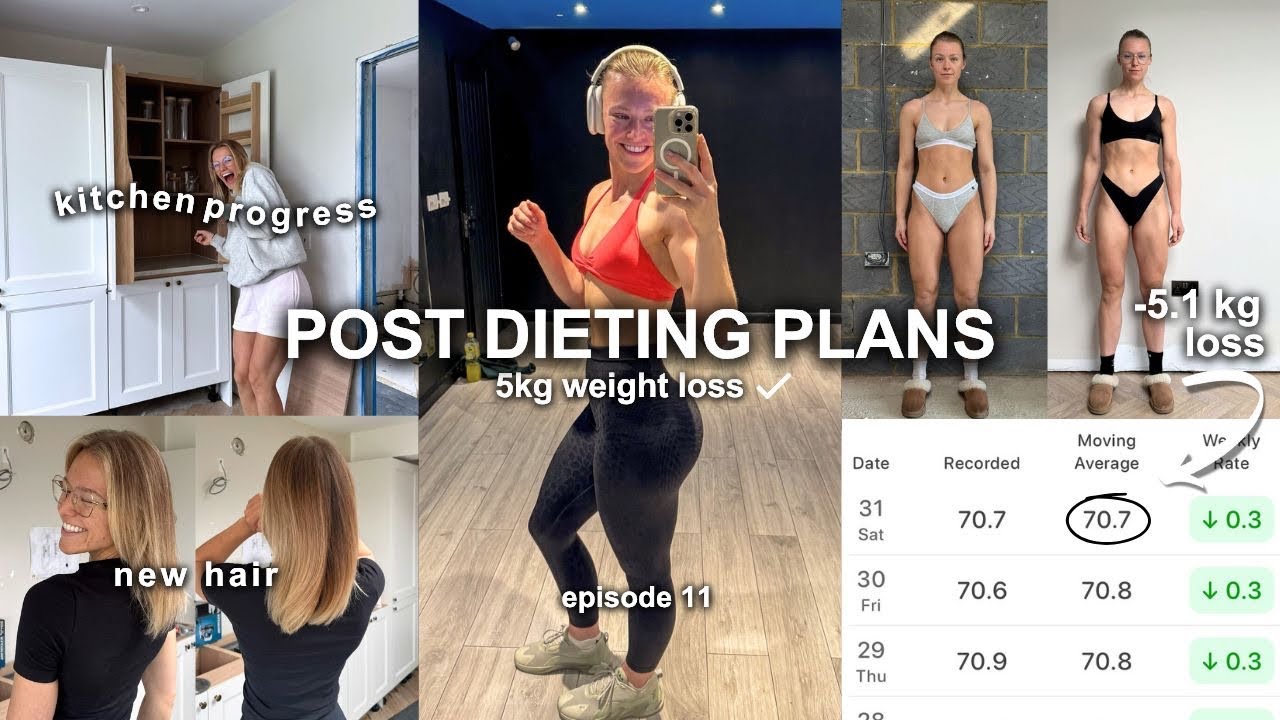 5KG WEIGHT LOSS IN 12 WEEKS  ep. 11 | post diet plans, renovation update, new hair day