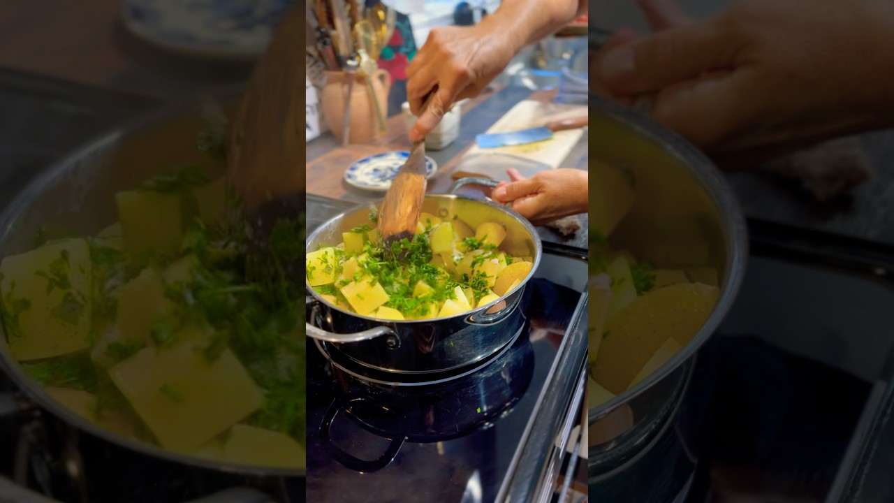 Simple Fresh Herb Potatoes #potato #freshherbs #sidedish #herbs #simple recipe #frommygarden