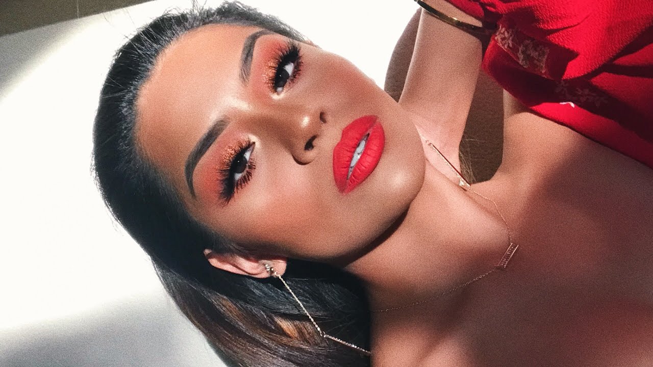 FIRST IMPRESSIONS + Glowy Skin & Red Lip | Sarahy Delarosa