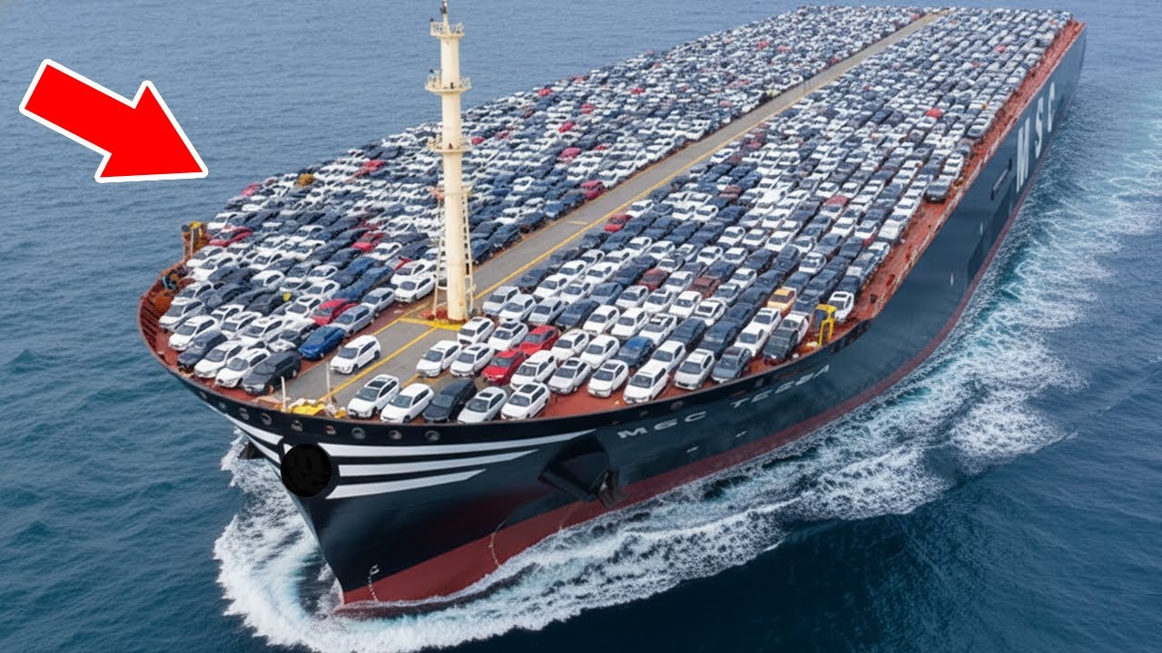Cách mà người ta Vận Chuyển 8.500 chiếc Xe Ô Tô trên Con Tàu khổng lồ