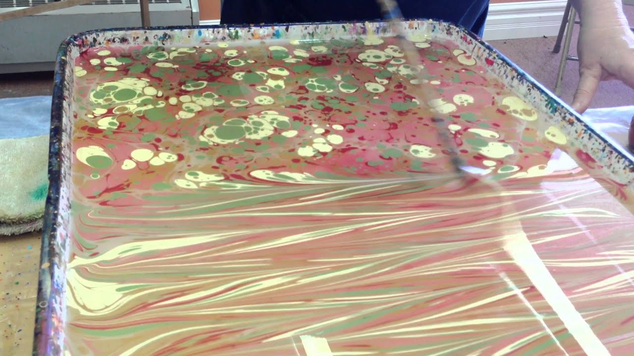 Marbling on Paper