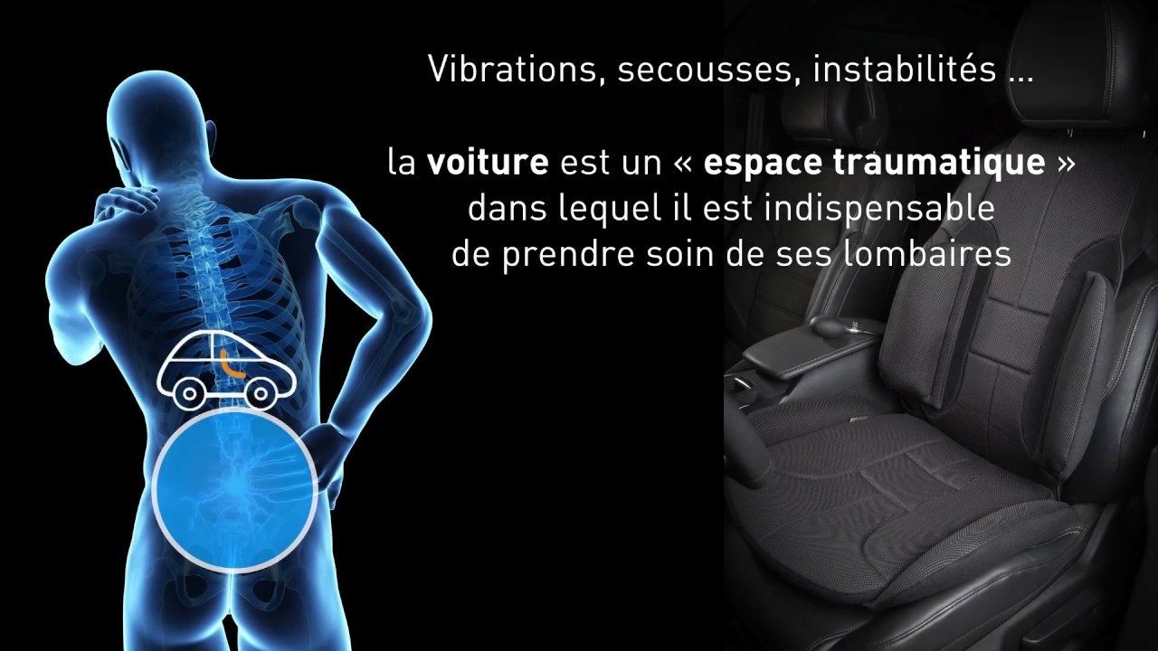 Ad'just Coussin lombaire et assise  pour le confort de  votre dos en voiture