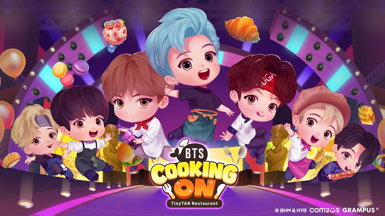BTS Cooking On : TinyTAN Restaurant Gameplay with No Commentary
