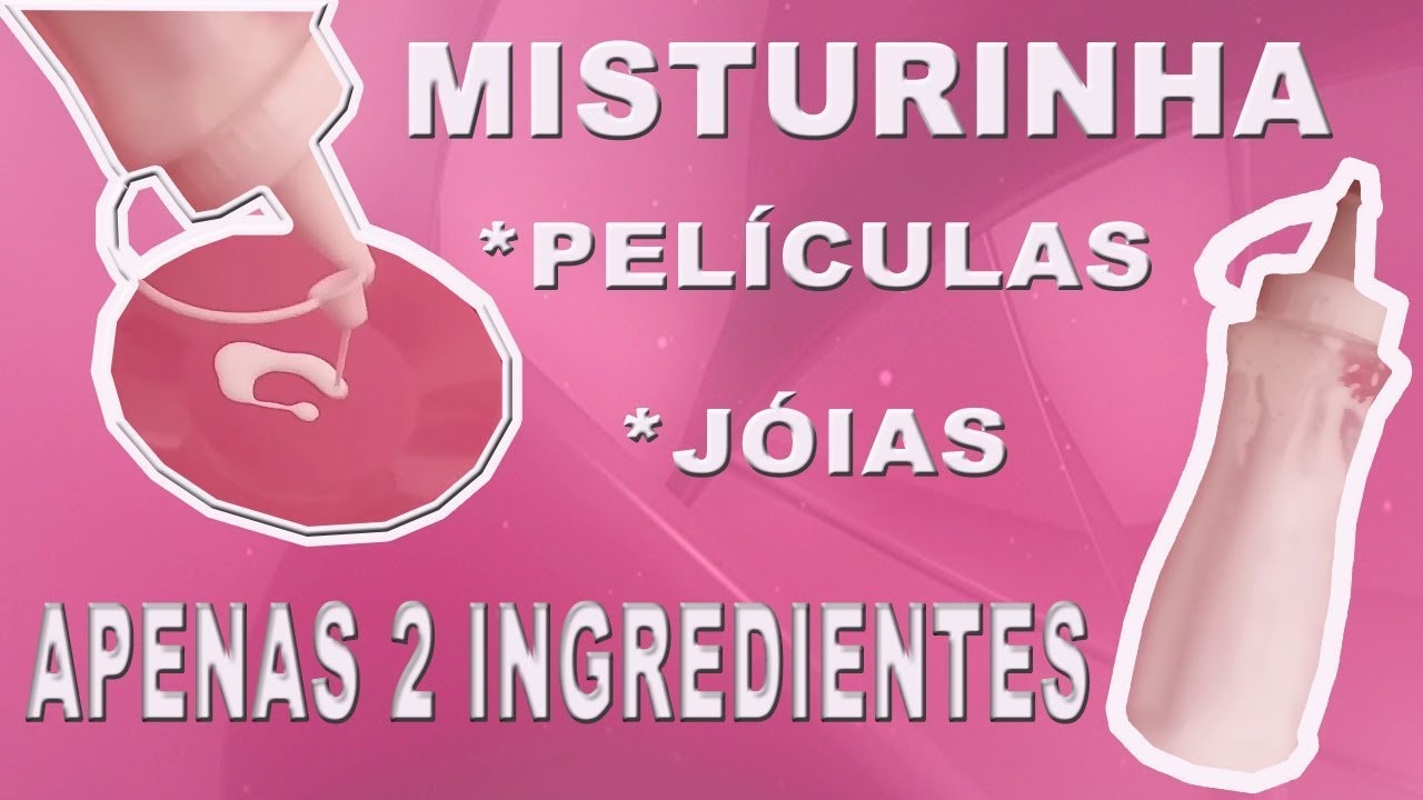 COMO FAZER MISTURINHA PARA ADESIVOS DE UNHAS, PELÍCULAS E JÓIAS DE UNHAS COM 2 INGREDIENTES