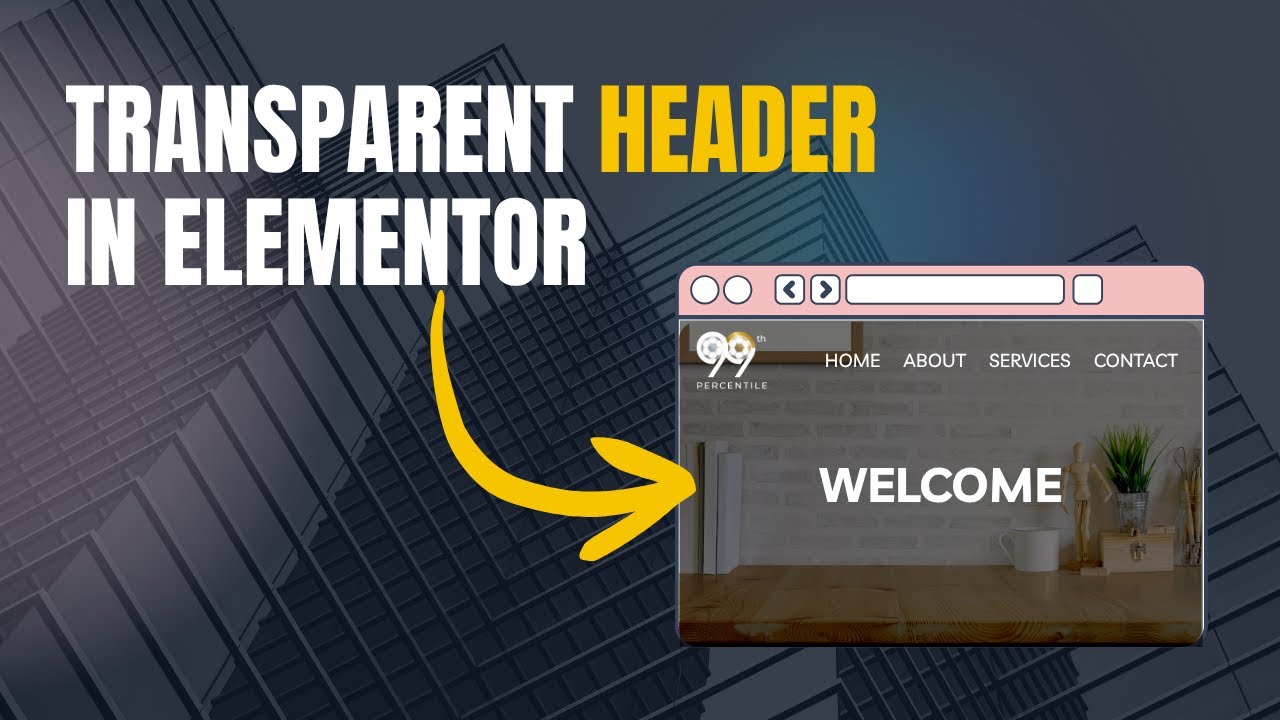 How to add a transparent header in Elementor WordPress 2025