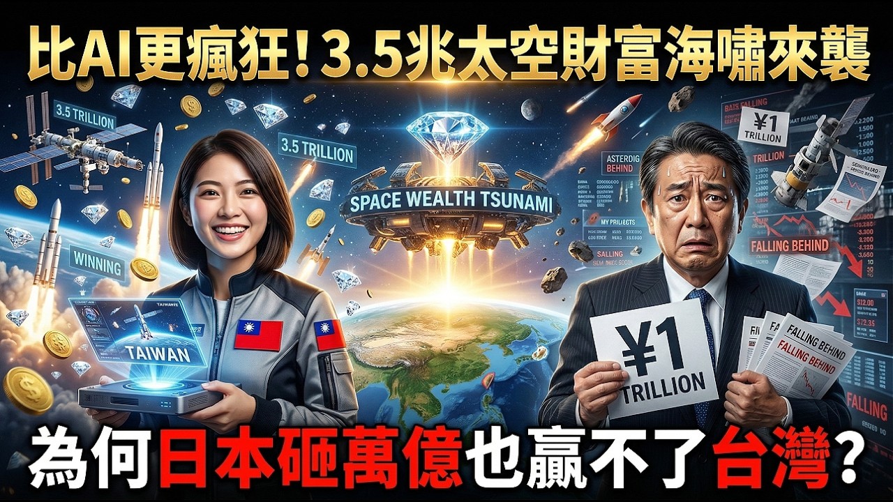 比AI更瘋狂！3.5兆太空財富海嘯來襲，為何日本砸萬億也贏不了台灣？💎
