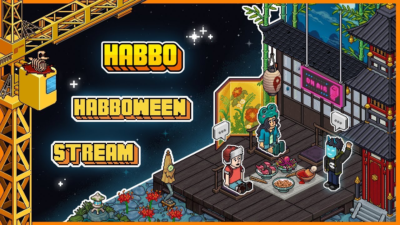 Streaming HABBOWEEN LTD pixel art with Sillimanite and MrCroissant!