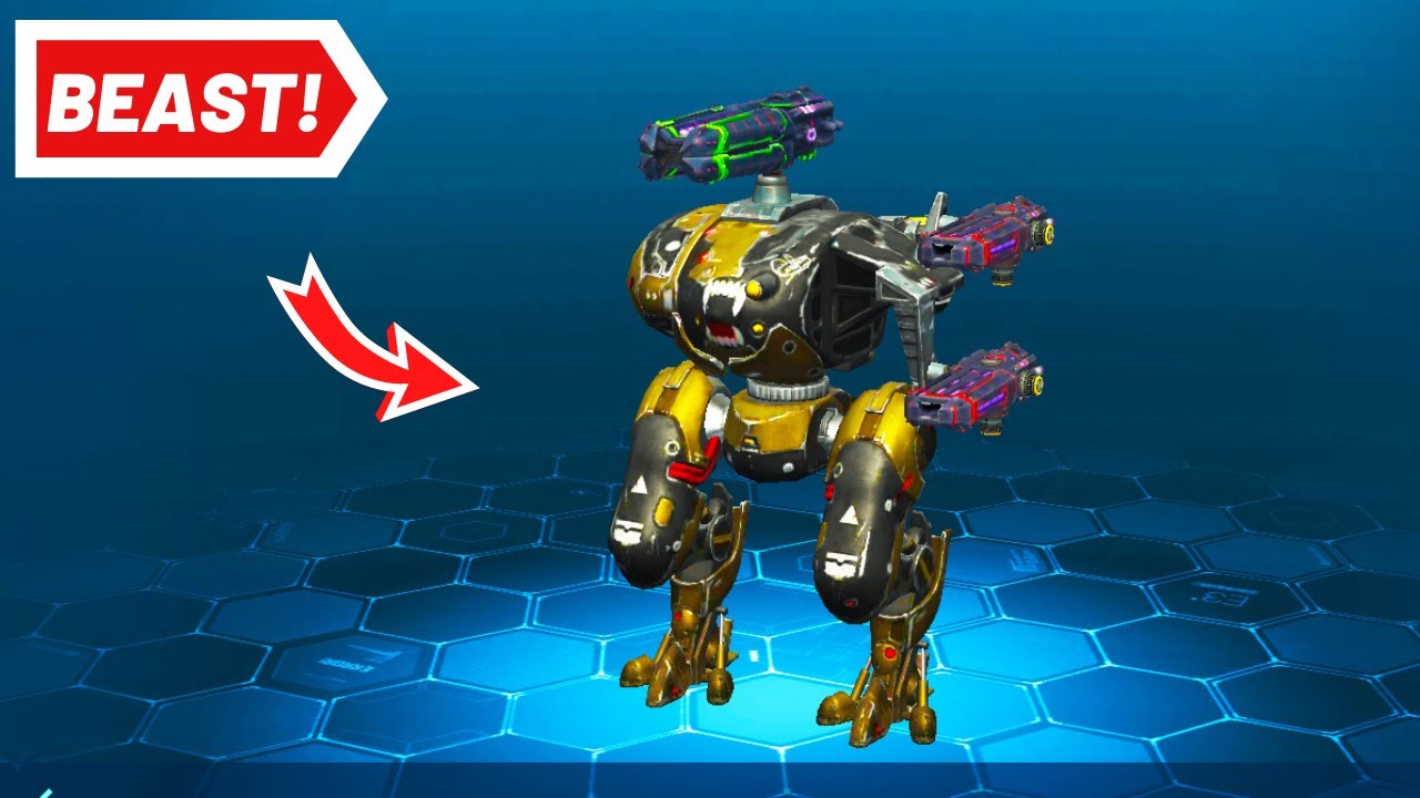 Cerberus with Nucleon Atomizer - War Robots - WR Gameplay