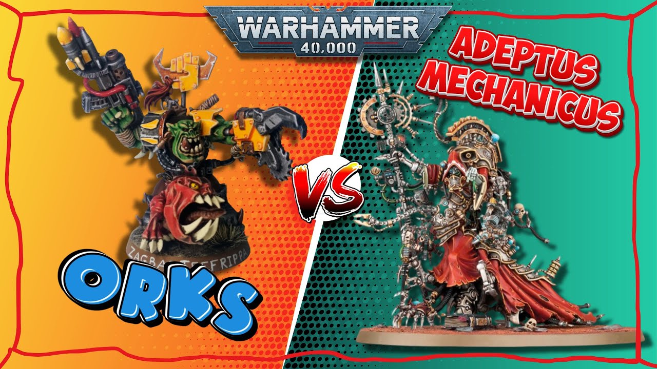 Адептус Механикус VS Орки|Warhammer 40k репорт 1500 очков|Слово маршала: Деффдред на асфальте