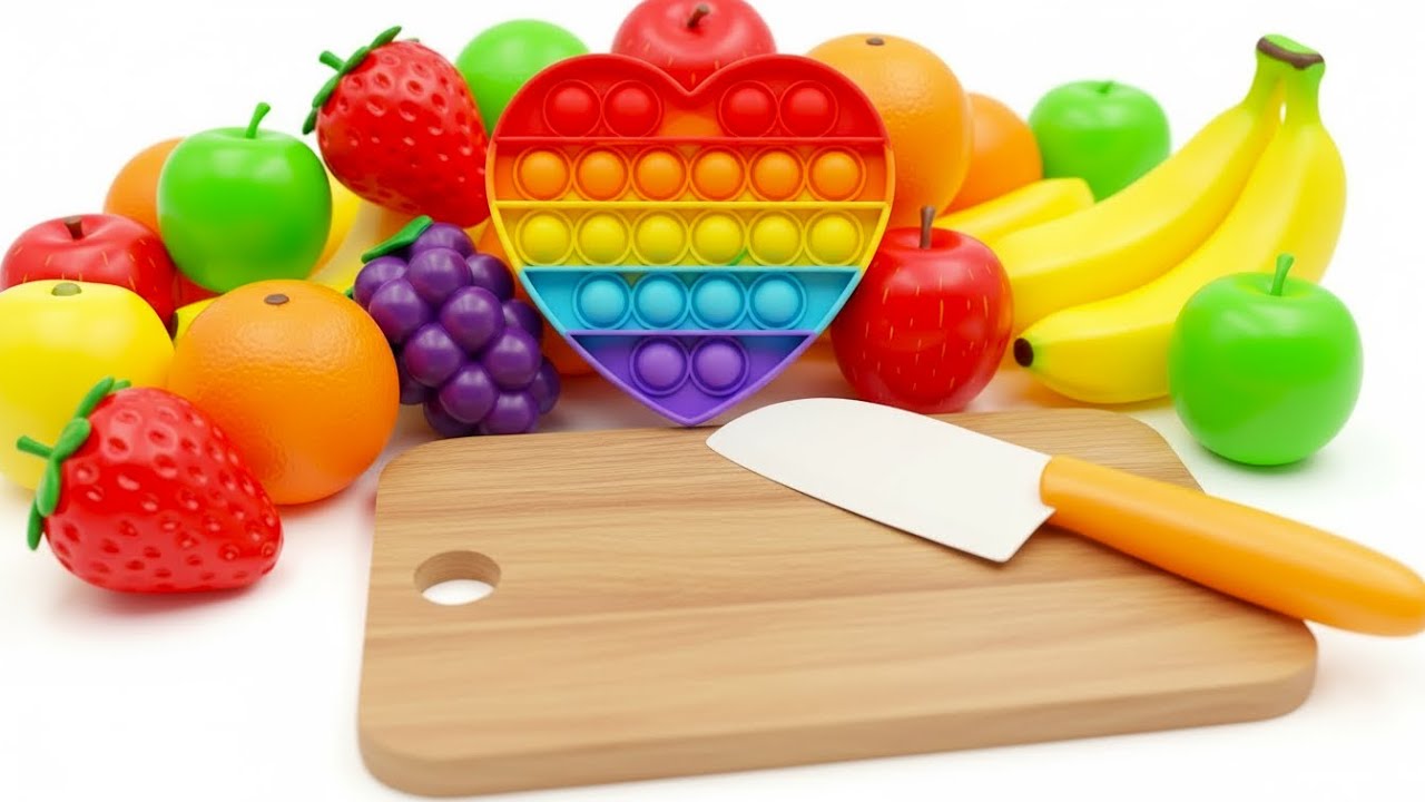 ASMR トントン カット音｜Toy Fruit & Vegetable Cutting ASMR