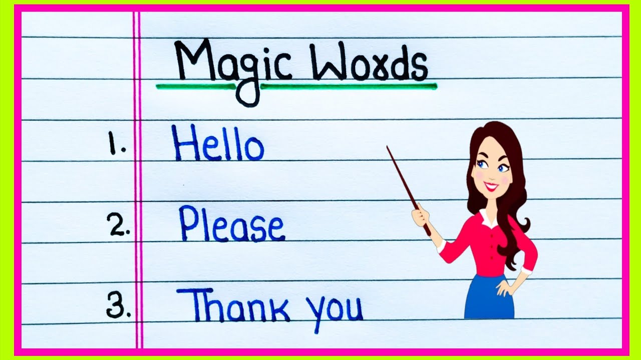 20 Magic Words in English | Magic Words | 20 Best Magical Words in English | Magic Words 20