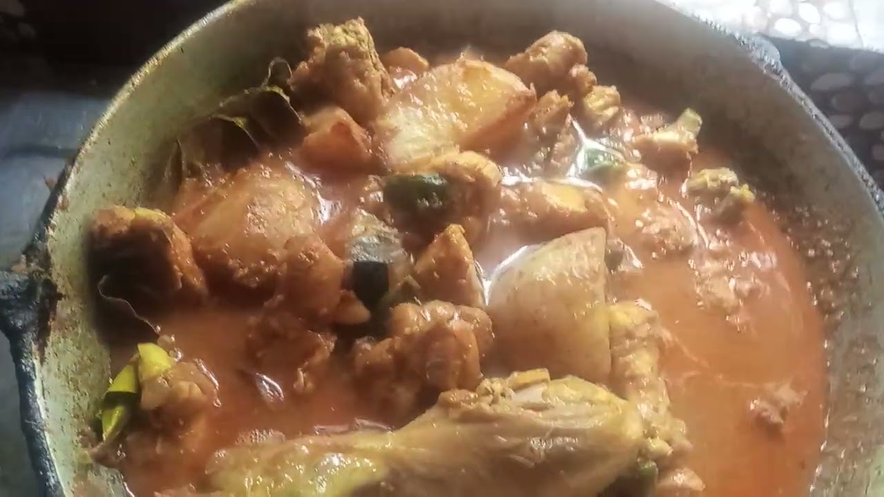 Chicken curry. 