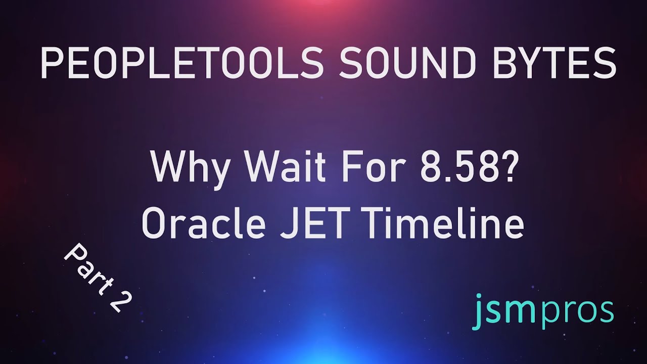 PeopleTools Sound Bytes Episode 5: Creating a Timeline Visualization