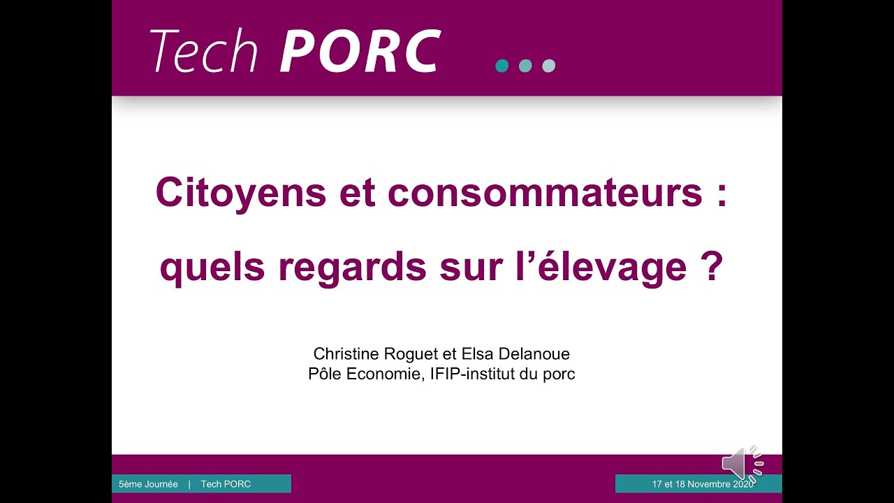 Citoyens et consommateurs : quels regards sur l'élevage ?