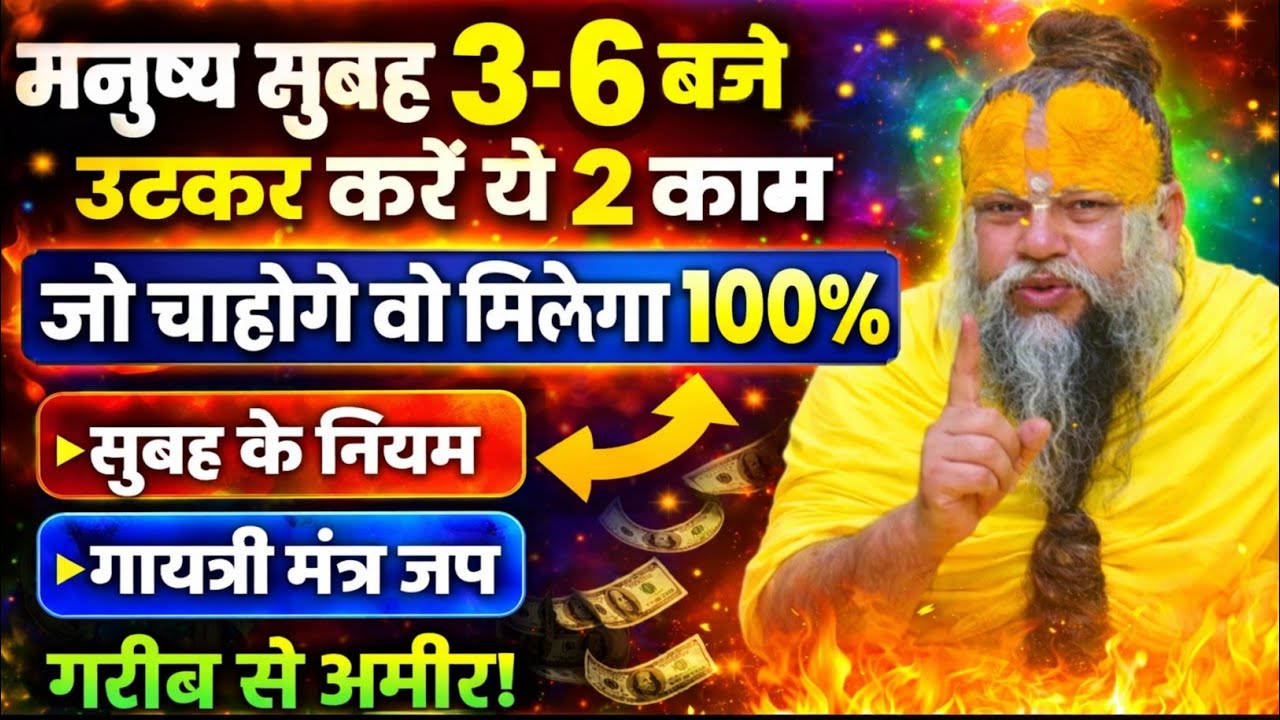 सुबह 3 से 6 बजे का रहस्य | ब्रह्ममुहूर्त में ये 2 काम कर लो, किस्मत बदल जाएगी!