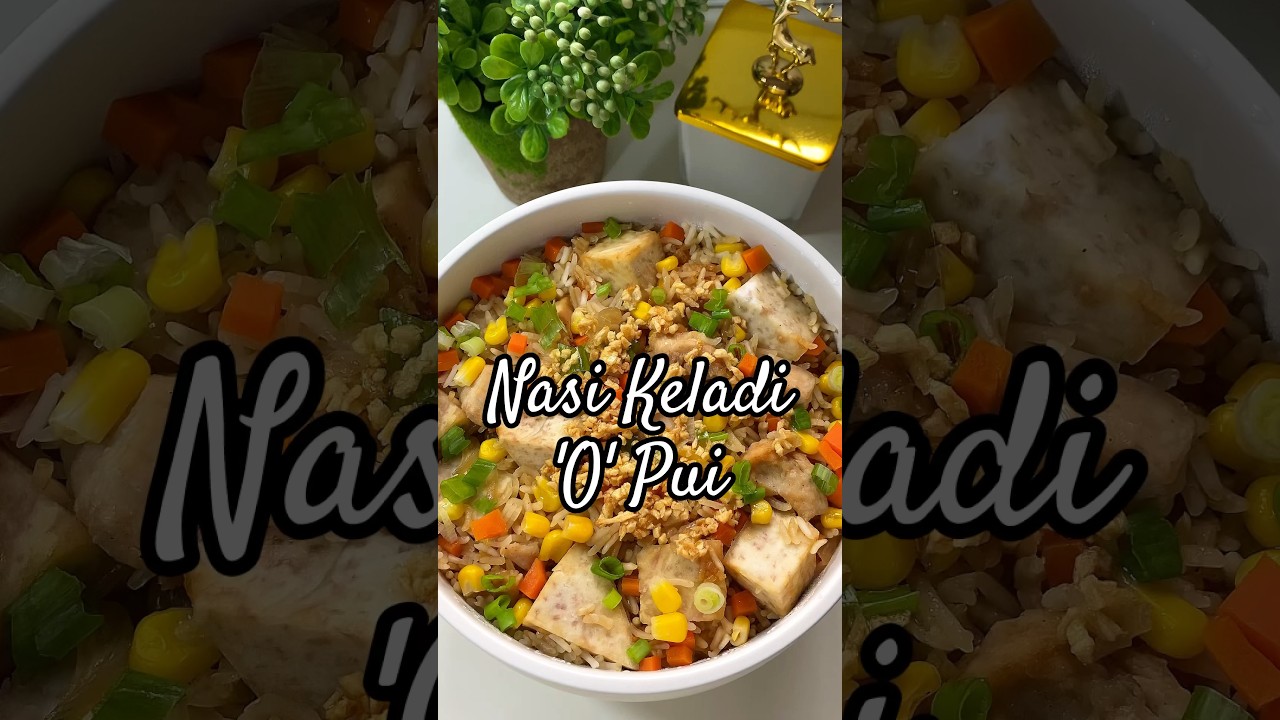 CARA MASAK NASI KELADI/YAM RICE YANG ENAK‼️ #chineserestaurant #cooking #resepsimple