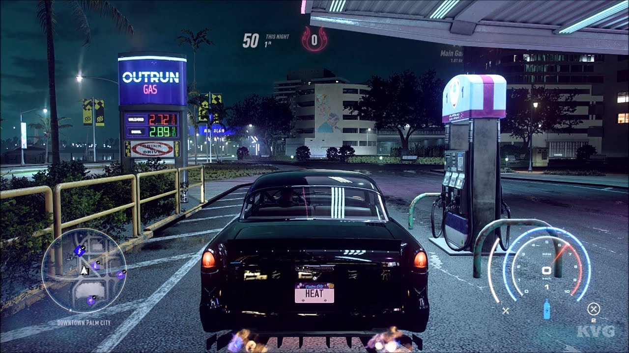 Need for Speed Heat - 1452 BHP Chevrolet Bel Air 1955 - Police Chase & Free Roam Gameplay HD