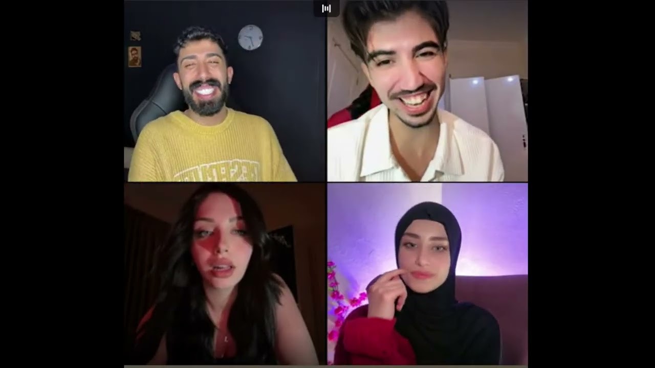 طارق رباعي مع محمد وليكس و وبنت كلو حماااس وطارق يتغزل ب ليكس مصدومه