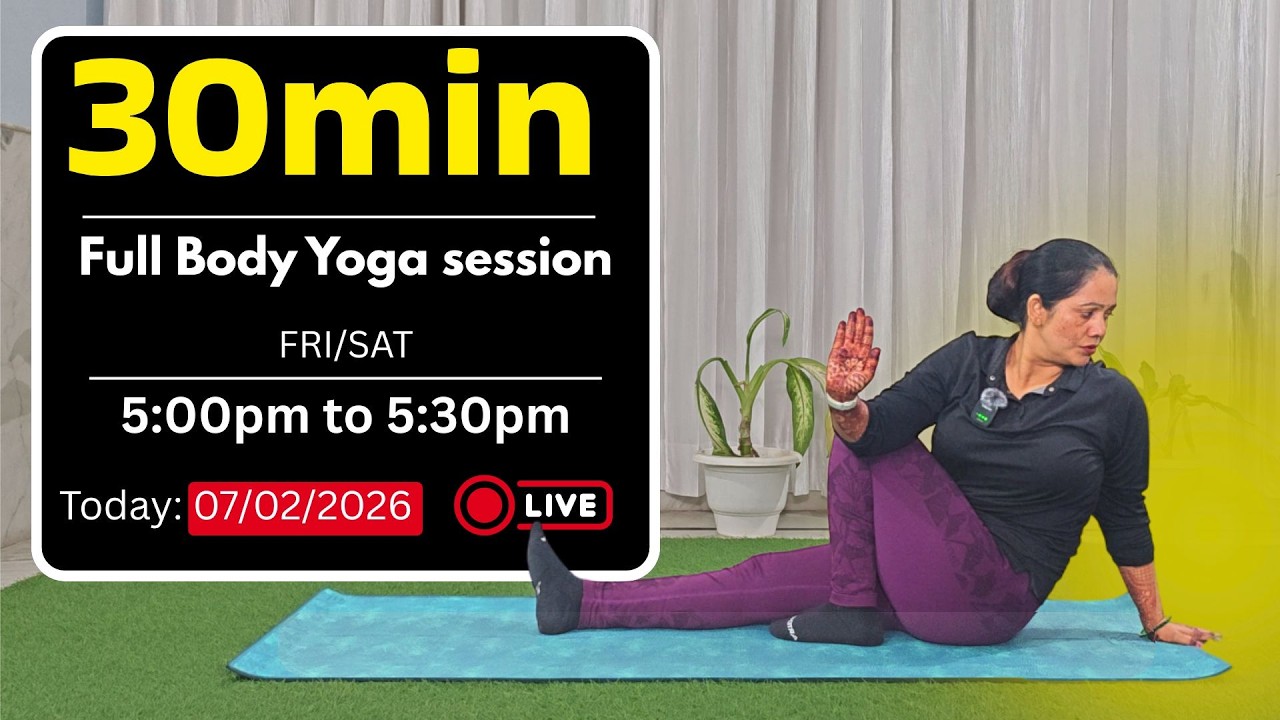 Live Yoga Class for Beginners | आसान योग, बड़ा फायदा | Yogsangam