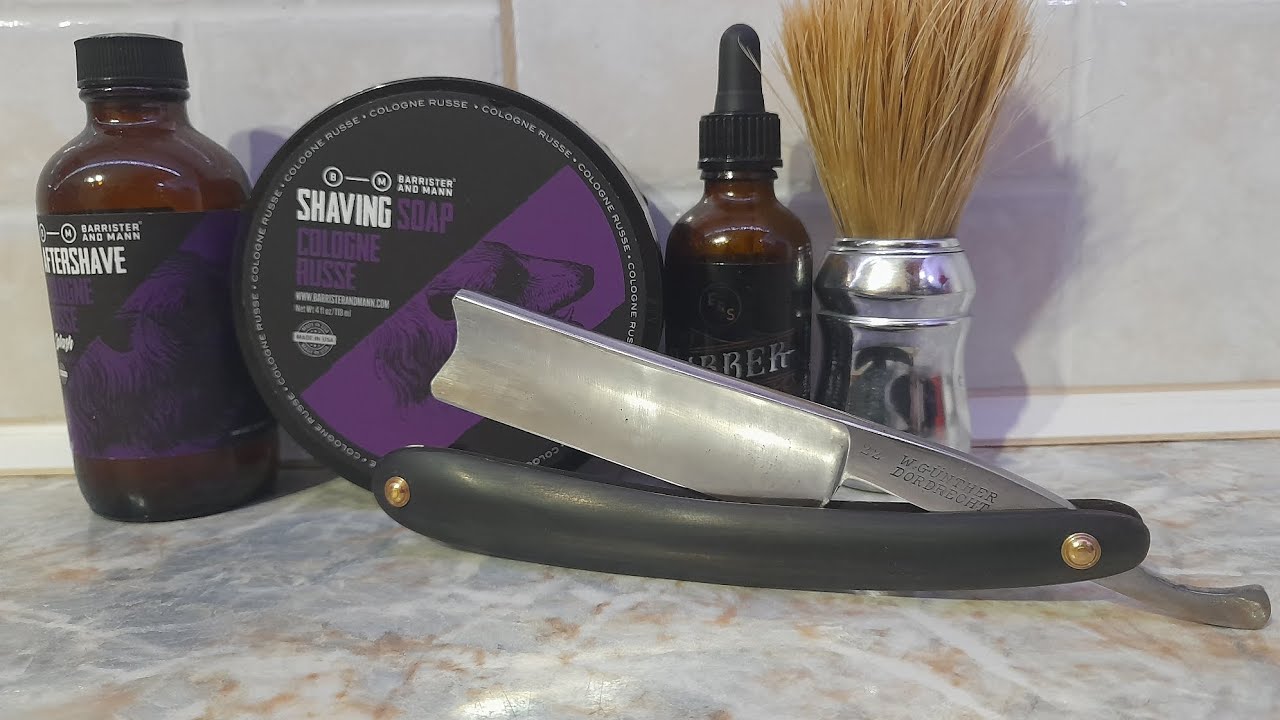 Barrister mann setcologne russe razor w.Gunther pre barber omega48 21/01/26