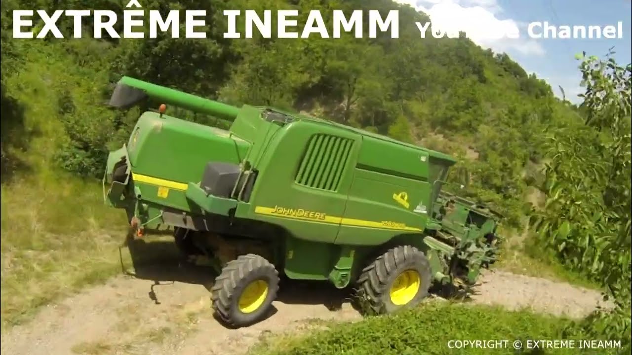 Moisson de l'EXTRÊME en montagne John Deere 9560 WTS !!!!