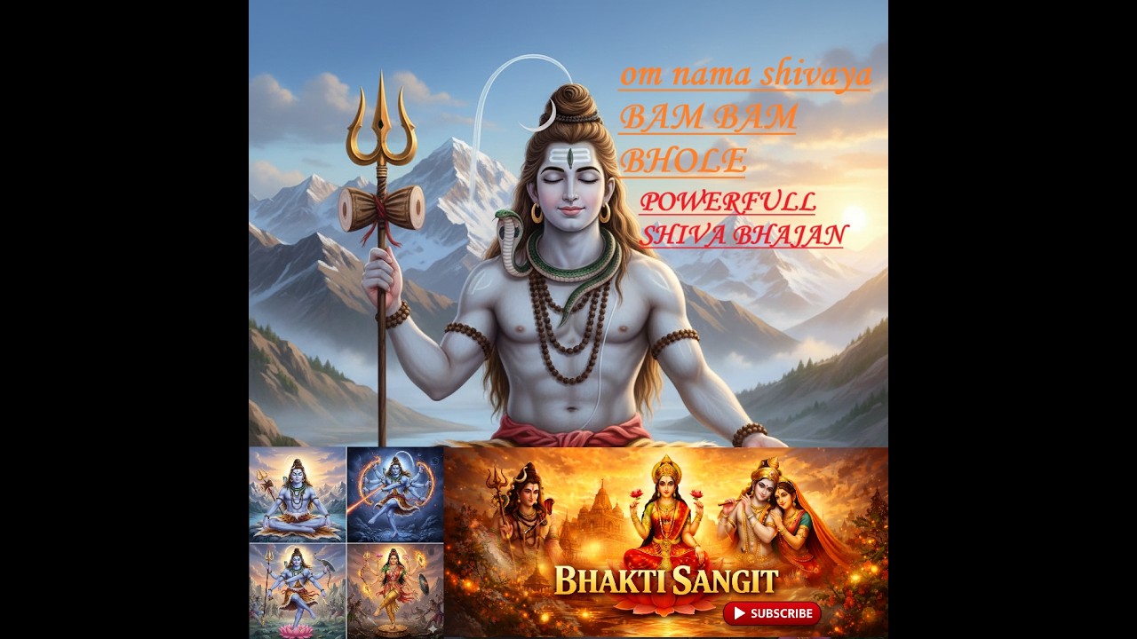 om nama shivaya||Bam Bam Bhole|| ॐ नमः शिवाय - शिवरात्रि के पावन पर्व पर शिव जी की विशेष आरती और भजन