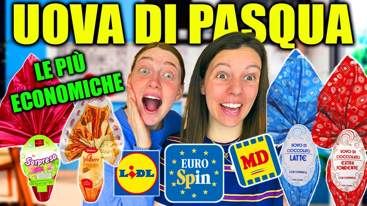 PROVIAMO LE UOVA DI PASQUA dei discount 2025 😱 Lidl, Eurospin, MD