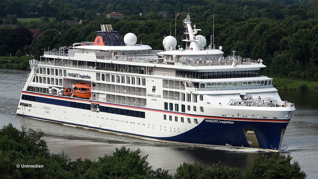 HANSEATIC inspiration | spectacular amazing beautiful aerial views at Kiel Canal | 4K-Quality-Video