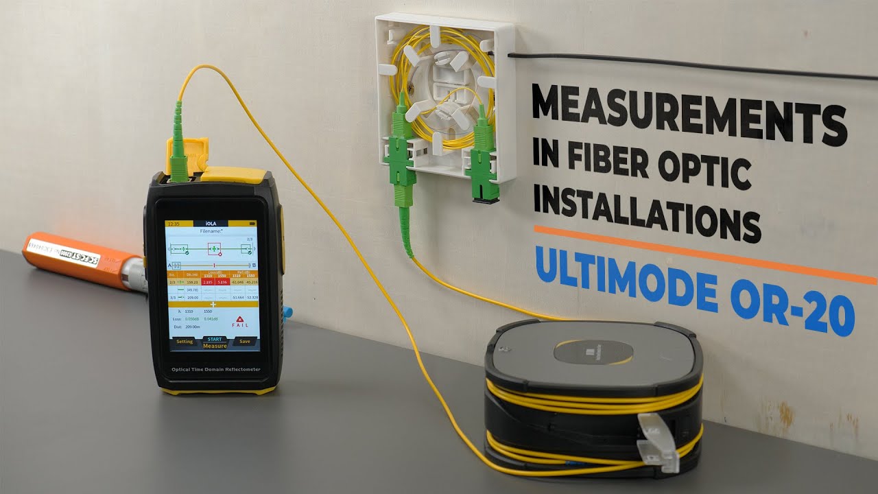 Measurements in fiber optic installations. Ultimode OR-20 OTDR.