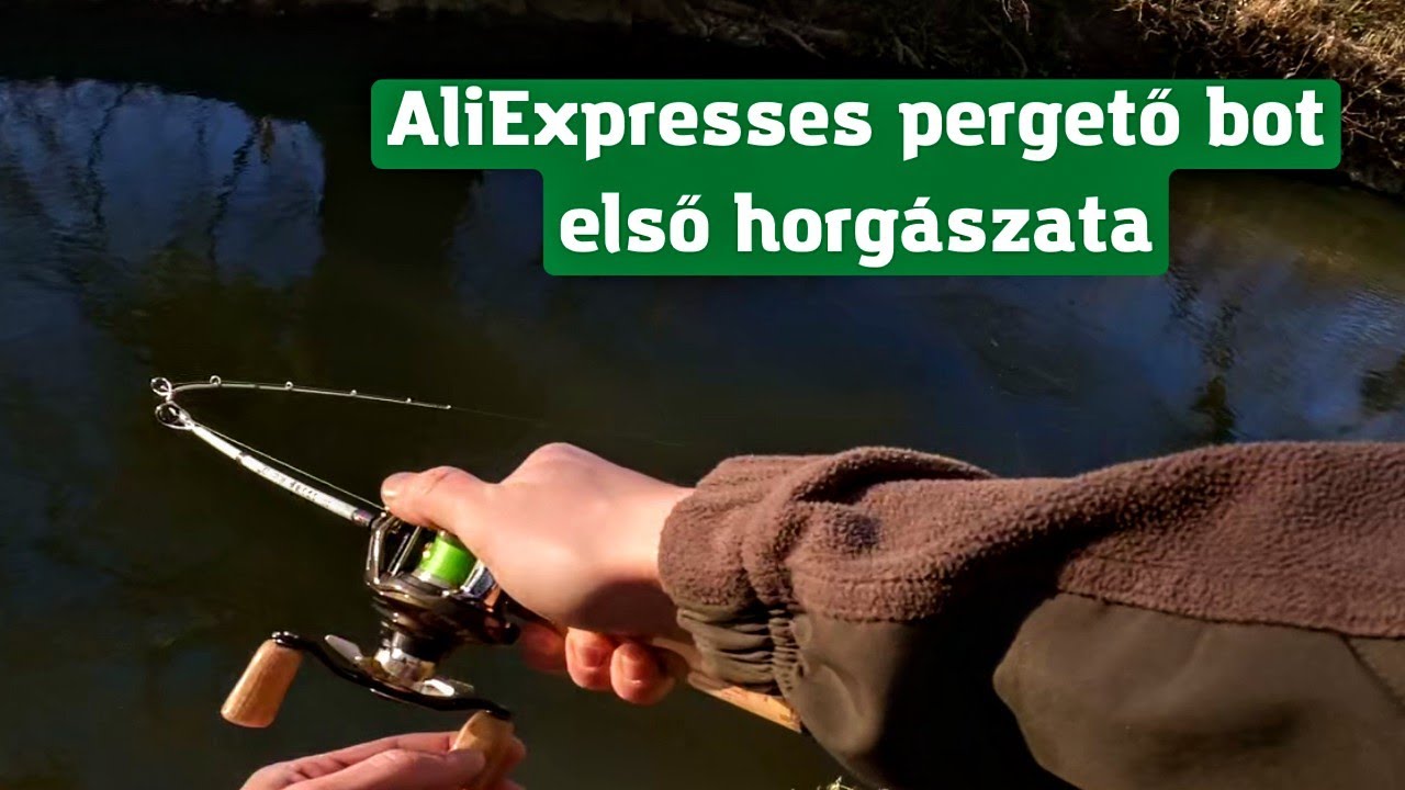 AliExpresses pergető bot első horgászata.