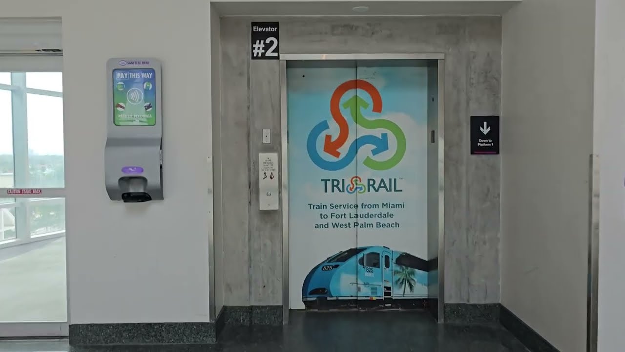 Kone & Schindler traction elevators @ Miami Airport Trirail/Metrorail station in Miami (FL)