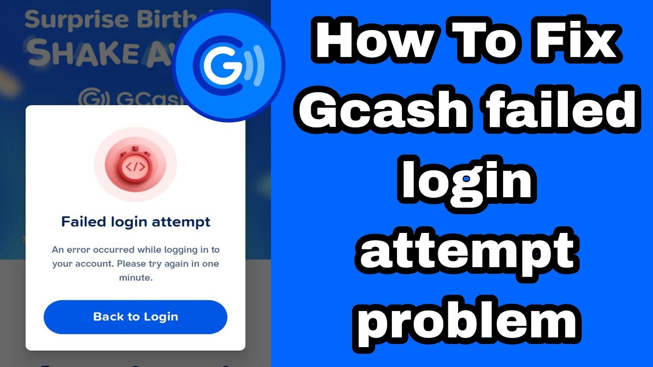 Fix Gcash failed login attempt problem 2025 | an error occurred while logging Gcash account