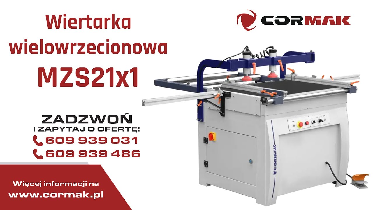Wiertarka wielowrzecionowa CORMAK MZS21X1