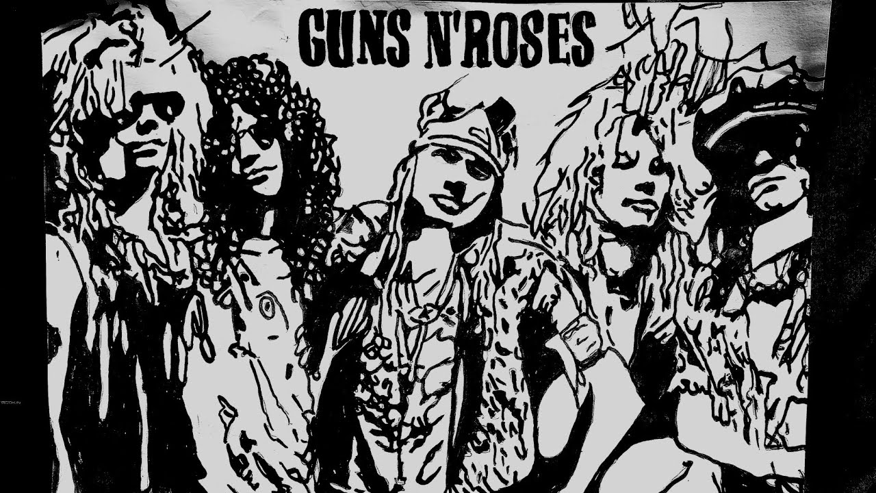 Making a Guns N’ Roses Vintage Poster Art 🎸🎨🔥 @gunsnroses 