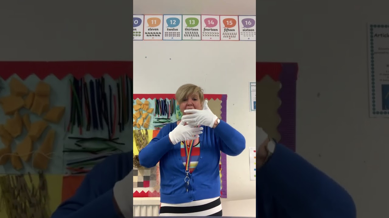Makaton signs to ‘You’ll never walk alone’