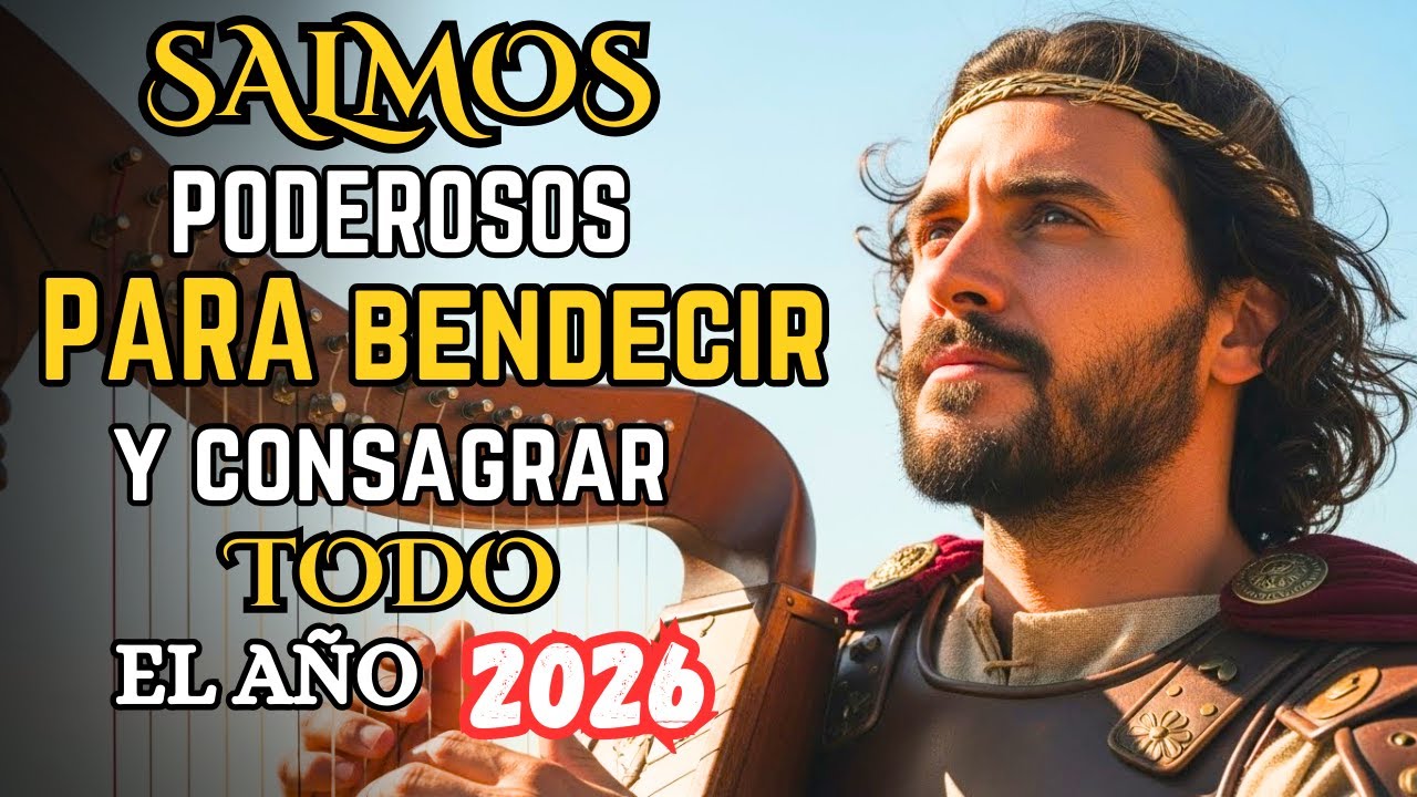 CANTA ESTOS SALMOS DE DAVID PARA BENDECIR Y CONSAGRAR TODO EL AÑO 2026 EN LAS MANOS DE DIOS